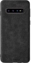 Samsung Galaxy S10 Plus Alcantara case 2020 - Zwart