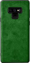 Samsung Galaxy Note 9 Alcantara case 2020 - Groen