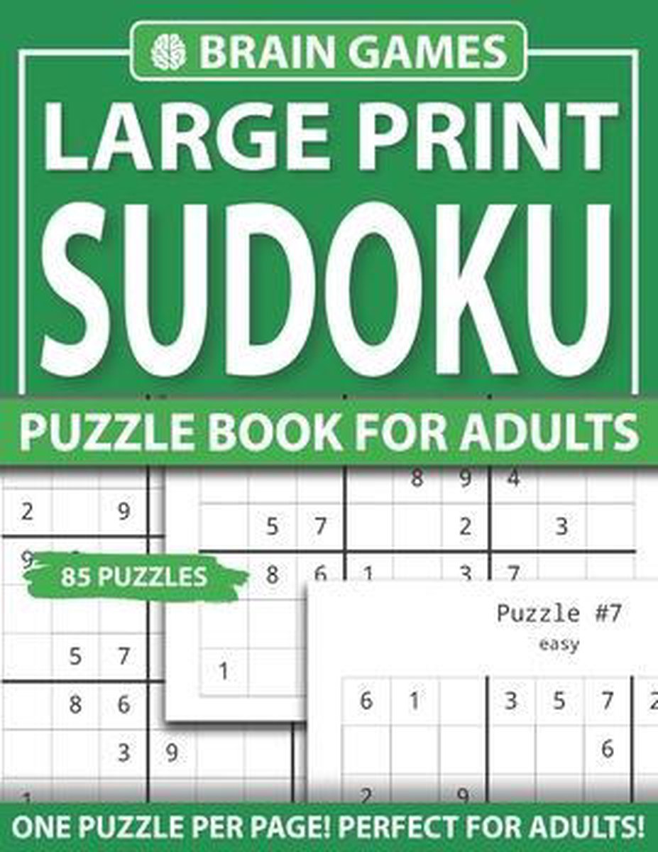 Large Print Sudoku Puzzle Book For Adults - N W Rasnick Pzl