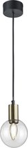 LED Hanglamp - Hangverlichting - Nitron Nikon - E14 Fitting - 1-lichts - Rond - Mat Zwart - Aluminium
