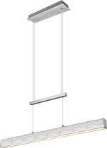 LED Hanglamp - Nitron Parola Up and Down - 31W - Warm Wit 3000K - Dimbaar - Rechthoek - Mat Grijs - Aluminium