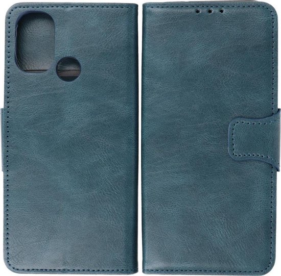 Bestcases Wallet Phone Case - Etui porte-cartes pour OnePlus Nord N100 - Blauw