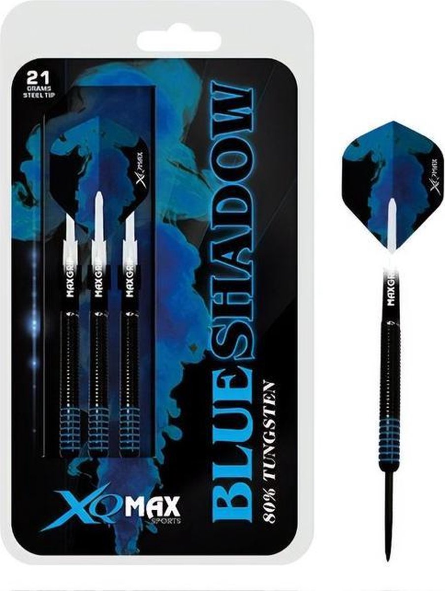 XQMax Dartpijlen Blue Shadow 80% Steeltip Gewicht 23