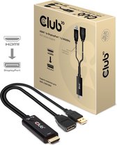 Club3D CAC-1331 - HDMI naar DisplayPort 1,2 4K60Hz M/F actieve adapter