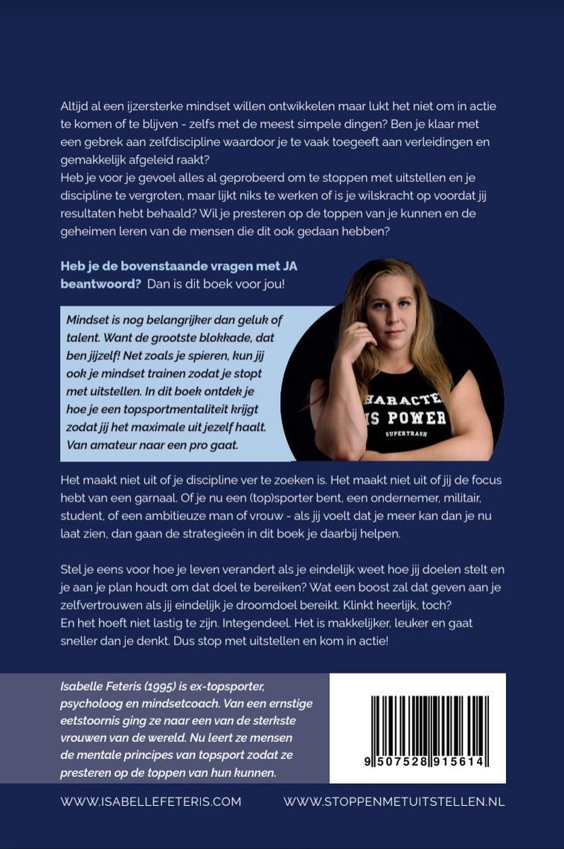 Stoppen met Uitstellen - back cover