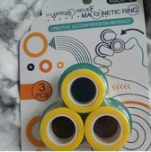Magnetic Rings goedkoop- Magnetische Ringen - Fidget Toy -gezien op Tik Tok - pop it - geel