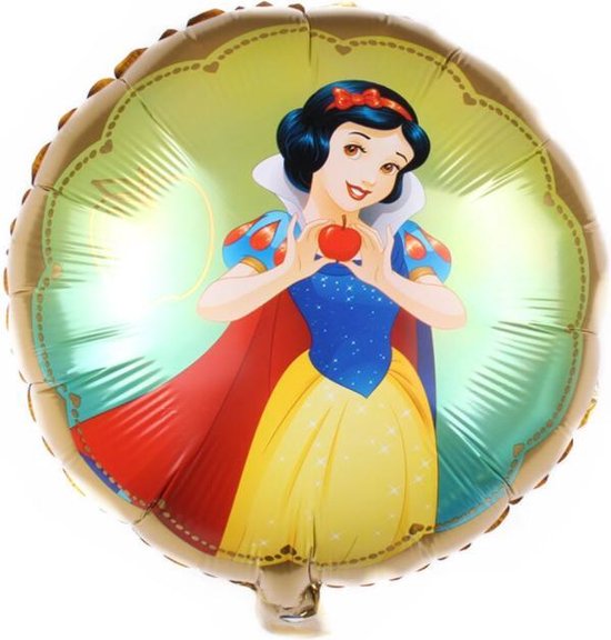 Sneeuwwitje ballon - 45x45cm - Folie Ballon - Prinses - Themafeest - Verjaardag - Ballonnen - Versiering - prinsessen ballon - Helium ballon