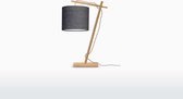 GOOD&MOJO Tafellamp Andes - Bamboe/Donkergrijs - 30x18x46cm - Scandinavisch,Bohemian