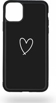 Heart in black Telefoonhoesje - Apple iPhone 11 Pro Max