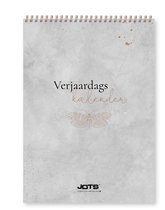 Jots verjaardagskalender GR grijs met brons accenten