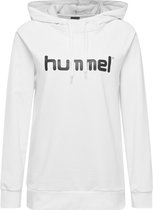 Hummel Hummel Go Cotton Sporttrui - Maat XL  - Vrouwen - wit - zwart