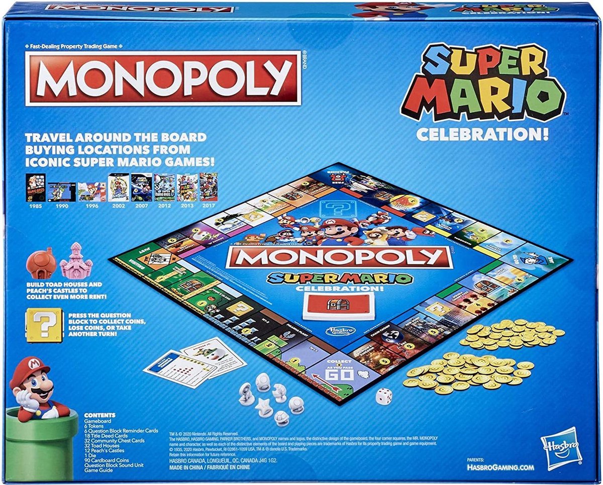 Super Mario Celebration Monopoly avec son, Jeux