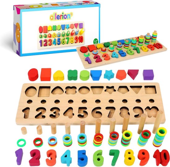 Allerion® Montessori Blokken Set - XL Blokken speelset - Educatief Speelgoed  -... | bol.com