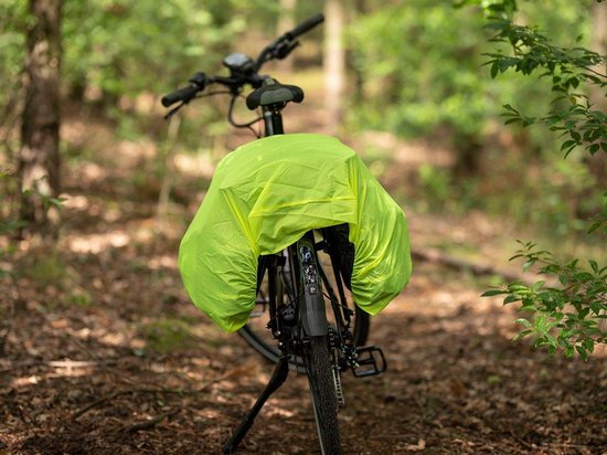 Fietstassen Dubbel ProX - waterdichts 43 Liter fietstas - Zwart Grijs - Regenhoes van ProX — afbeelding 3