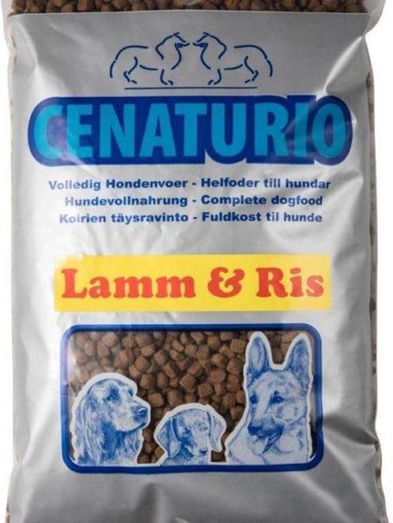 Cenaturio Lamm & Ris - honden droogvoer - 5 KG - alle normaal actieve honden, met voedselallergieën en / of huidproblemen - De voeding wat een dier nodig heeft om fit en gezond te blijven!