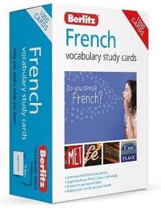 Afbeelding van het spel Berlitz Vocabulary Study Cards French Language Flash Cards