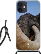 iPhone 12 Mini hoesje met koord - Elephant