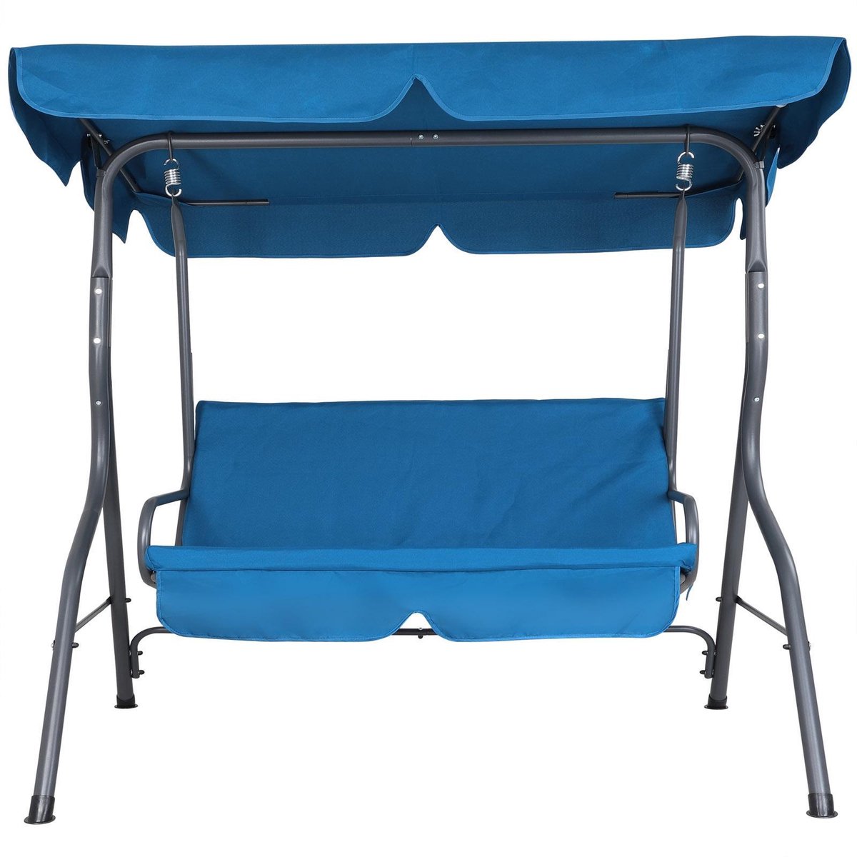 Bol.com Casaria Hollywood Schommel – 2 Zits Weerbestendig 200kg – Blauw aanbieding