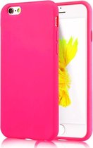 Apple Iphone 6 / 6S Siliconen cover hoesje hot pink