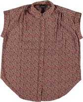 Blouse Ss Flower 13097 Old Pink/blue/ecru