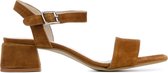 Mace Vrouwen Suède    Sandalen / Damesschoenen M1071 - Cognac - Maat 41