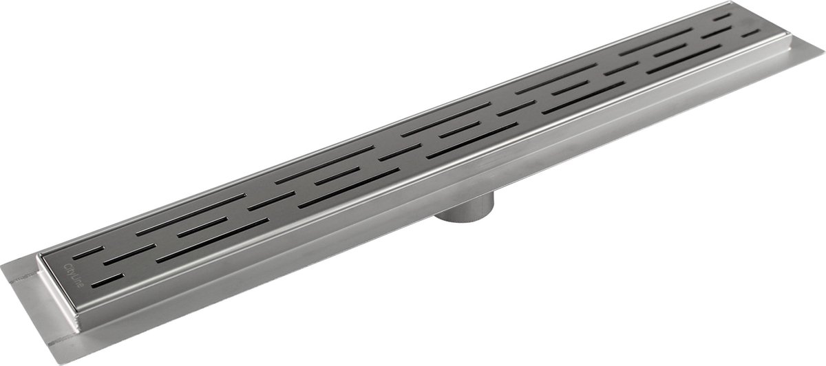 CityLine douchegoot - RVS - 120cm - Onderuitloop - Standaard rooster
