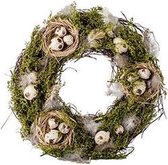 Paaskrans - Krans - Paasdecoratie - Lente - Vogelnest natuur - d31xh7,5cm