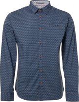 Overhemd Print Blauw (90430181 - 078)