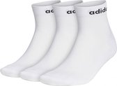 adidas adidas Half Cushioned Sokken (regular) - Maat 43-45 - Unisex - wit - zwart