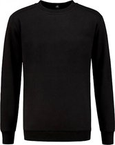 REWAGE Sweater Premium Heavy Kwaliteit - Heren - Zwart - XXL