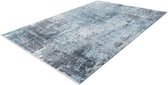Medellin Vloerkleed Superzacht Vintage look Vloer kleed Tapijt Karpet - 200x290 - Zilver Blauw