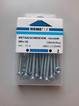 Homefix Metaalschroef VZ CK PH-2 + Moer M4x50 - 15 stuks