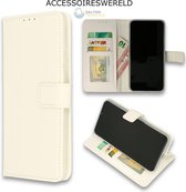 Bookcase White - Samsung Galaxy J4 Plus - Portemonnee Hoesje - Wit