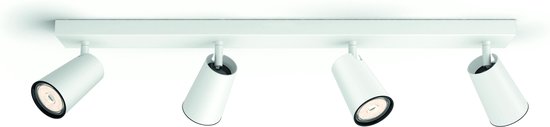Philips Paisley opbouwspot - 4-lichts - wit