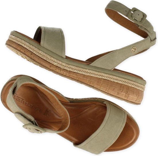 Tamaris Sandalen groen - Maat 38 | bol.com