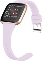 Shop4 - Fitbit Versa Bandje - Siliconen Dun Lila