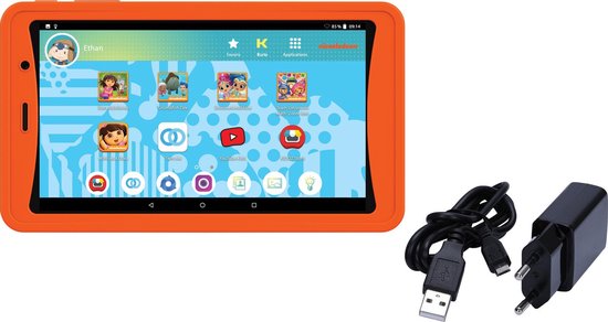 Kurio Nickelodeon Tab Lite - 7 pouces - Tablette pour enfants - 8 Go -  Oranje | bol