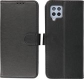 Samsung Galaxy A42 5G Hoesje - Book Case Telefoonhoesje - Kaarthouder Portemonnee Hoesje - Wallet Cases - Zwart