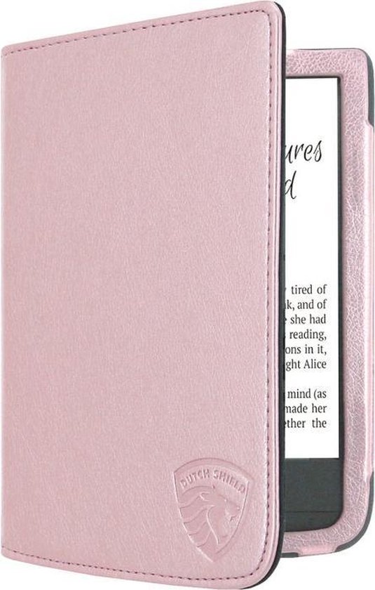 Luxe Hoesje Geschikt voor Pocketbook Touch HD 3 Hoes Cover Roze Goud