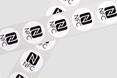 NFC Tags set 10 stuks met NFC Logo