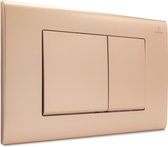 Dynamic Way bedieningspaneel - vierkant rosé goud - Geberit UP320 en UP720