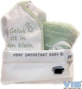 VIB® - Giftset Commodemandje - Blanket Mint - Babykleertjes - Baby cadeau