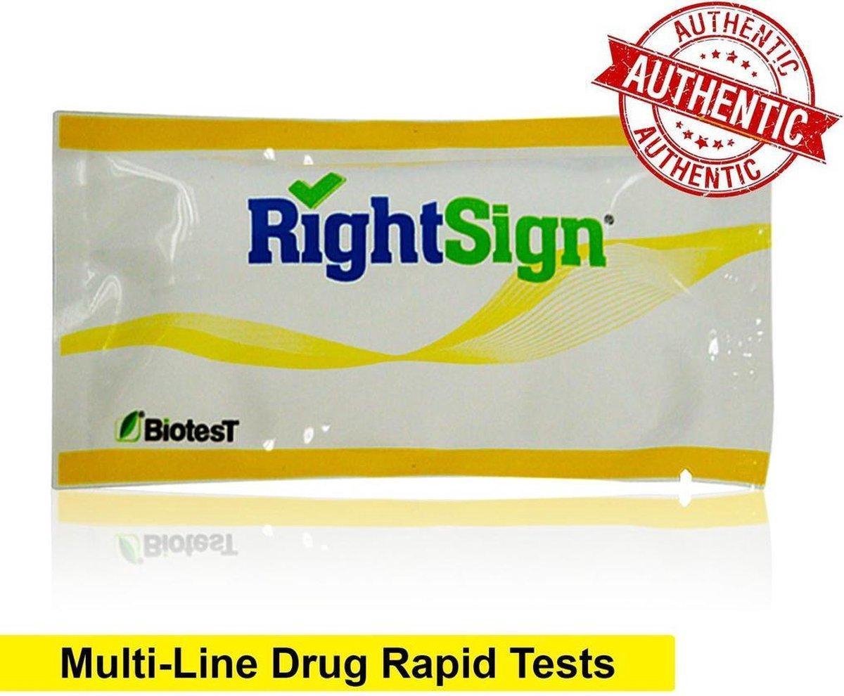 RightSign multidrugs sneltest panel (urine) MultiLine drug test
