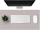 Eco lederen bureau mat XL - 90x45cm - grijs