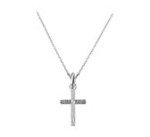 Nana Dames KettingCollier kruis 1,3 mm 41 + 4 cm-zilver 925
