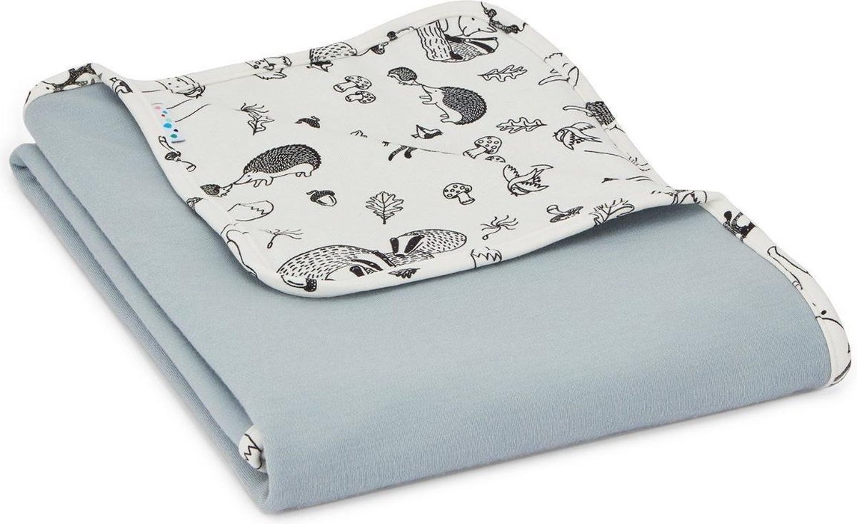 SuperLove Merino Organic Cotton Baby Deken - Enchanted Forest  -  90x90 cm