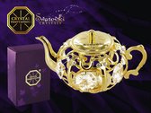 Theepot 24k verguld met Swarovski kristallen