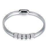 Amodi® Jewellery - Zirkonia Beads Armband - Zilverkleurig
