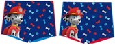 Zwemboxer van Paw Patrol Marshall maat 98/104 blauwe achterkant