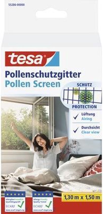 Tesa - Pollen beschermingsscherm - 1.30m x 1.50m - Antraciet
